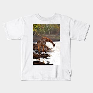 Giraffe Zulu Nyala Game Reserve South Africa Kids T-Shirt